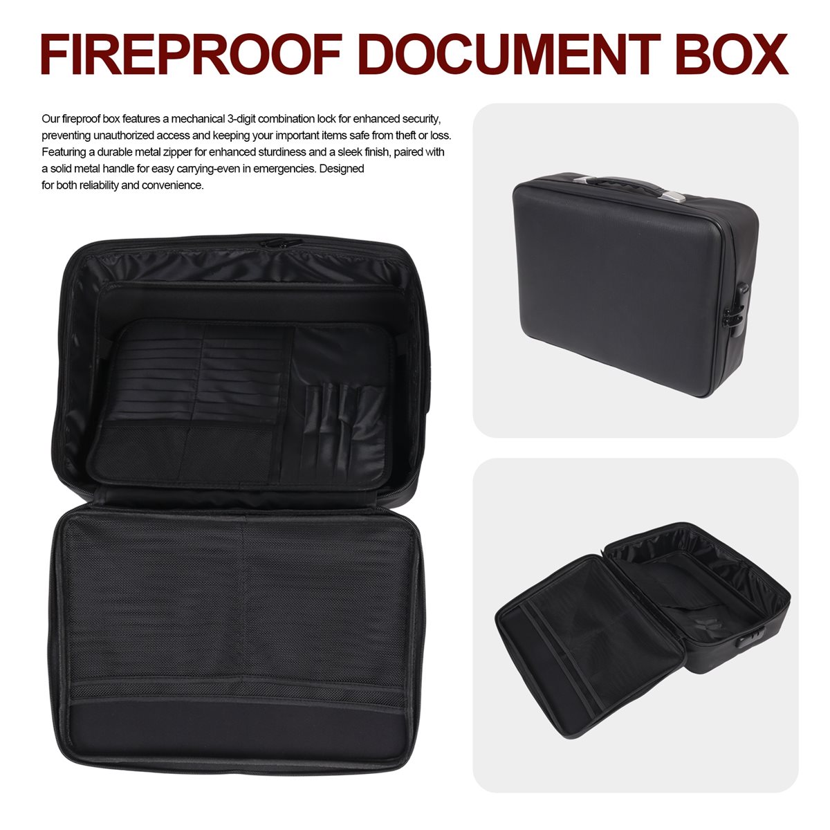 828328 Fireproof Document Box  - огляд і ціна Fire Safe Document