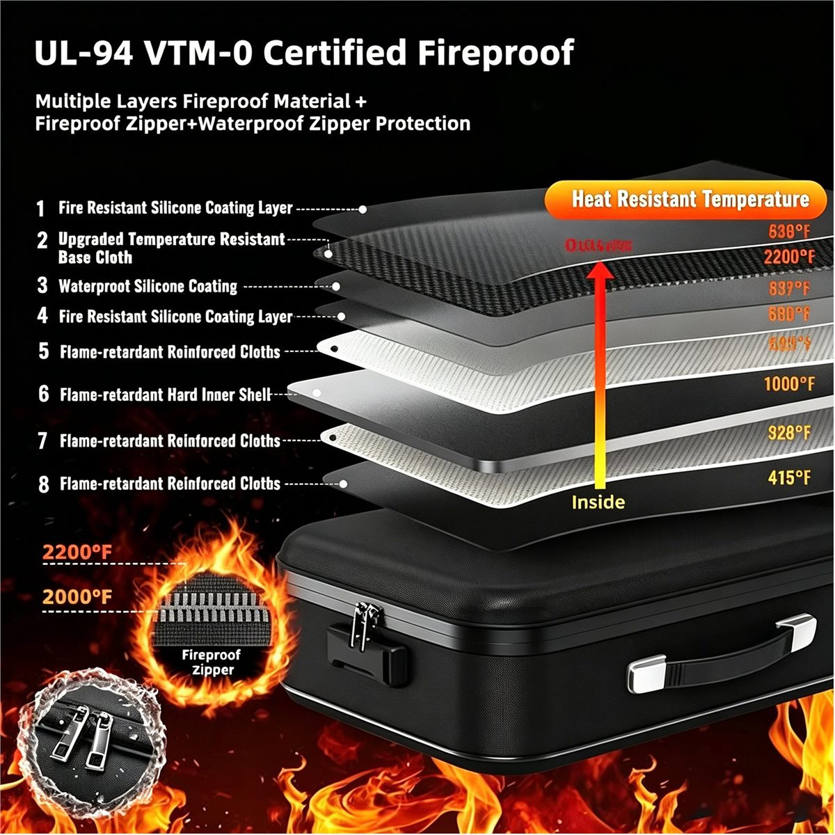 828328 Fireproof Document Box  - огляд і ціна Fire Safe Document