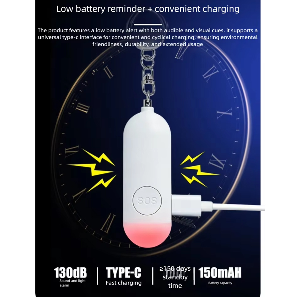 Self Defense Alarm LED Light R - огляд і ціна Personal Alarm Keychain