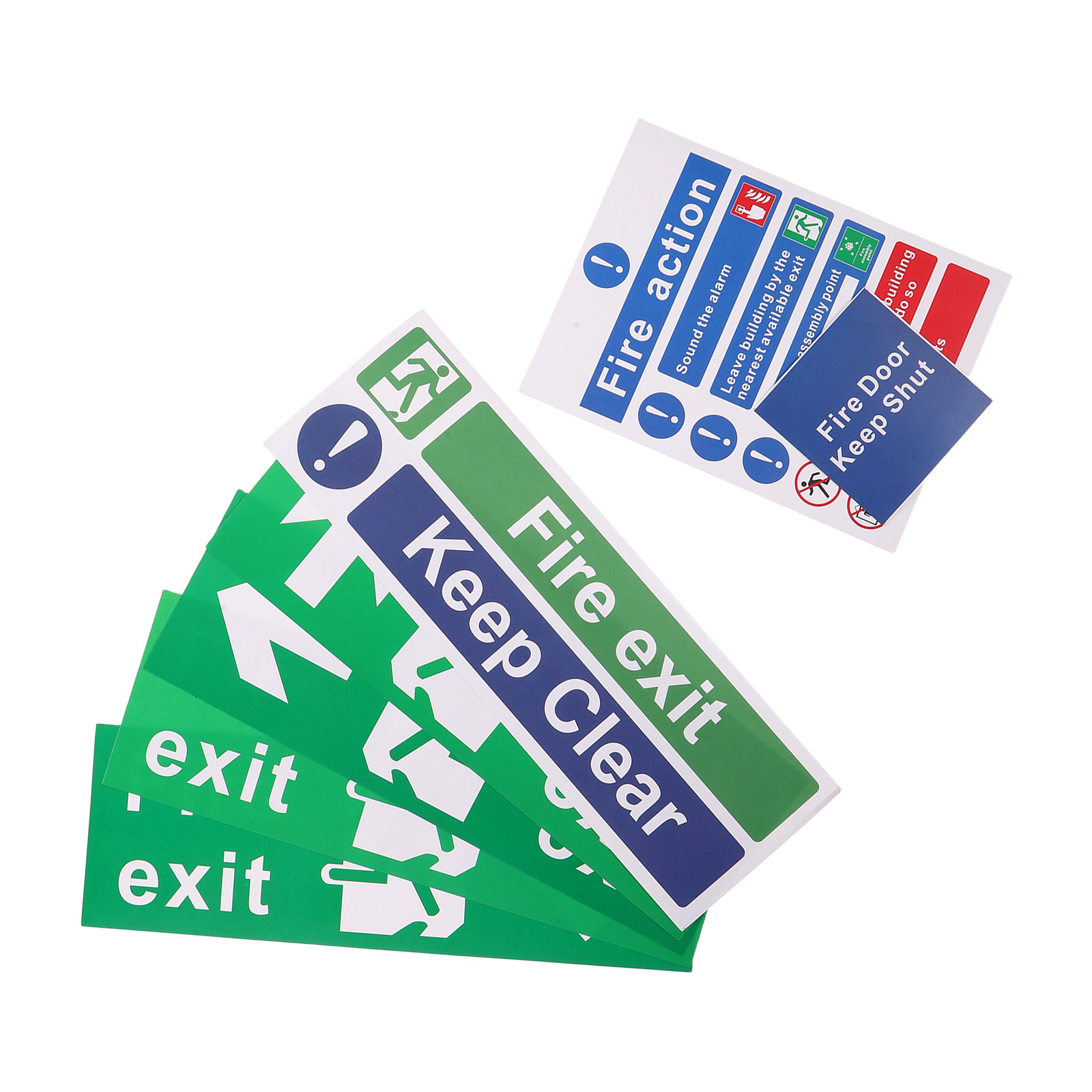 21Pcs Fire Exit Sign Set Emerg - огляд і ціна Emergency Exit Sign