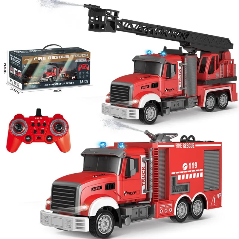 2.4G RC Fire Engine Car with S - огляд і ціна Fire Escape Ladder