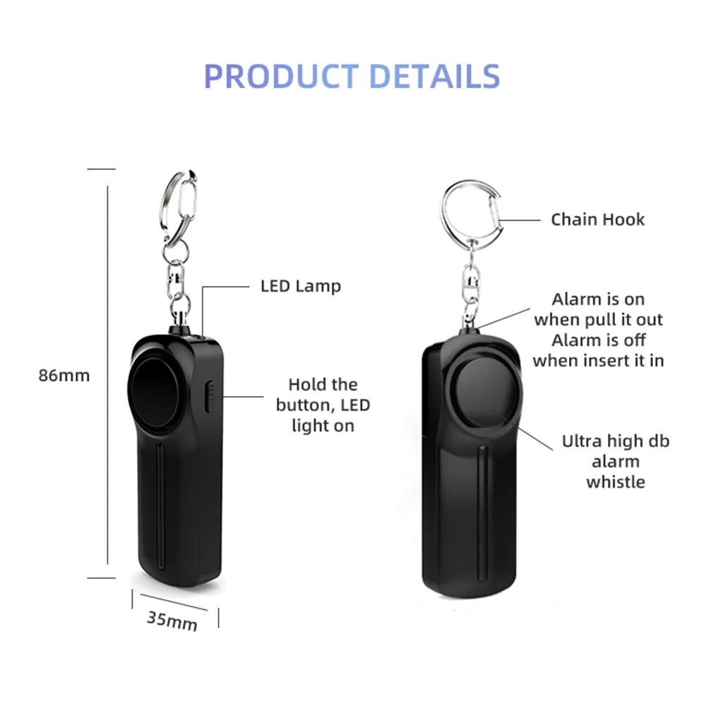 Self Defense Alarm 130dB Ultra - огляд і ціна Personal Alarm Keychain