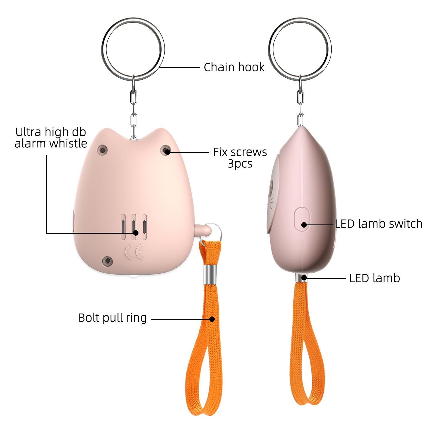 2025 New Personal Alarm Self-d - огляд і ціна Personal Alarm Keychain