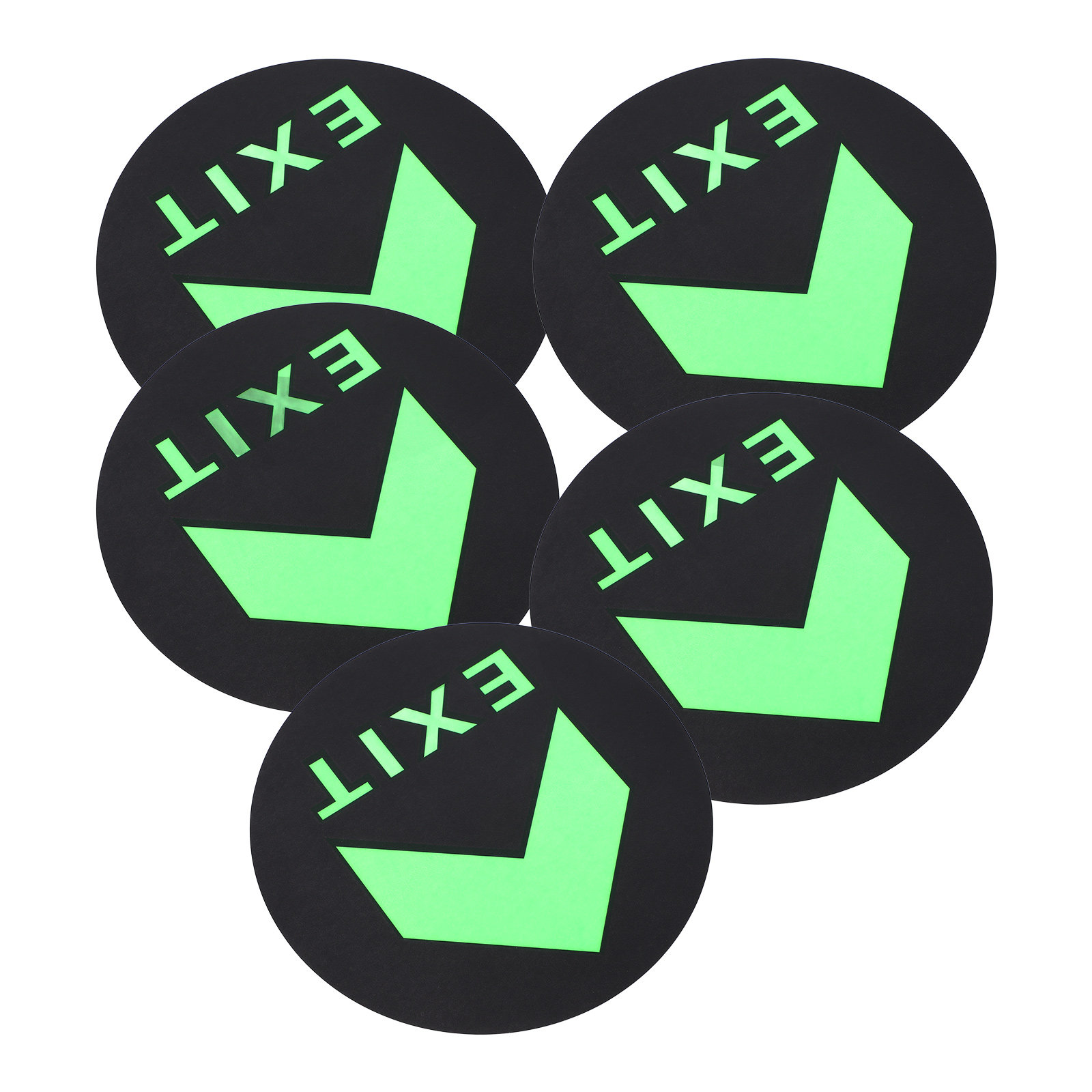 5Pcs Glow in Dark Exit Safety  - огляд і ціна Emergency Exit Sign